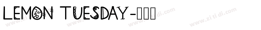 Lemon Tuesday字体转换